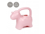 Розовая детская лейка без рассеивателя «Единорог» (объём 1 литр) #387580