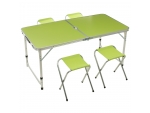 Набор зеленой туристической мебели Maclay: стол и 4 стула #388277