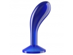 Синяя анальная втулка Flawless Clear Prostate Plug 6.0 - 15 см. #392133