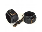 Черные кожаные наручники IDEAL #392330