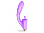 Фиолетовый вибромассажер Condice - 20,3 см. #397396