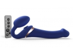 Синий безремневой страпон Multi Orgasm Size M с клиторальной стимуляцией #397554
