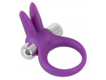 Фиолетовое эрекционное кольцо с вибрацией Smile Rabbit #41248