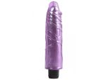 Фиолетовый вибратор Jelly Gems - 19 см. #43349
