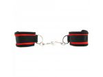 Мягкие наручники с красными вставками Beginners Handcuffs Red #43663