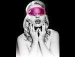 Розовая маска на глаза Satin Blindfold #43668