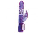 Фиолетовый вибратор RABBIT LOVERS BREED WILL - 24,5 см. #44616