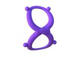 Фиолетовое эрекционное кольцо на пенис и мошонку Infinity Ring #44915