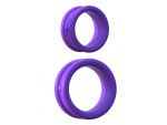 Набор из двух фиолетовых эрекцонных колец Max Width Silicone Rings #44919