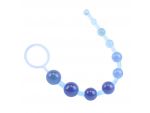 Голубая анальная цепочка Sassy Anal Beads - 26,7 см. #45687