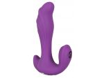 Фиолетовый вибратор Javida 3-point Vibe - 15 см. #45720