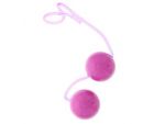 Фиолетовые вагинальные шарики на мягкой сцепке GOOD VIBES PERFECT BALLS #46919