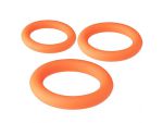Набор из 3 оранжевых эрекционных колец NEON STIMU RING SET #46960