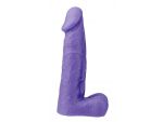 Фиолетовый фаллоимитатор XSKIN 6 PVC DONG с мошонкой - 15 см. #46974