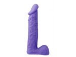 Фиолетовый фаллоимитатор большого размера XSKIN 9 PVC DONG - 23 см. #46980