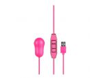 Розовый вибростимулятор с питанием от USB LET US-B 10 RHYTHMS BULLET LARGE PINK #47120