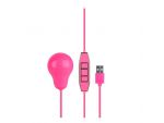 Розовый вибростимулятор с питанием от USB-порта LET US-B 10 RHYTHMS BULLET EXTRA LARGE #47121