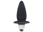 Чёрная силиконовая вибровтулка PLAY CANDI CORN POP BLACK - 8 см. #47237