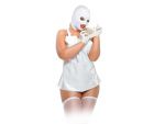 Белый виниловый набор FEMME FATALE размера Queen Size #48504