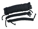 Чёрные хлопковые верёвки для бондажа #48993