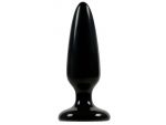 Малая чёрная анальная пробка Jelly Rancher Pleasure Plug Small - 10,2 см. #49507