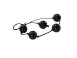 Чёрные анальные шарики JAMMY JELLY ANAL LOVE BALLS #49735