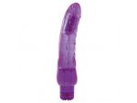 Фиолетовый вибратор  AMMY JELLY BRIGHT GLITTER PURPLE - 24,5 см. #49747