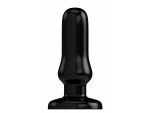 Чёрный анальный стимулятор Bottom Line 4" Model 6 rubber Black - 15,5 см. #49927