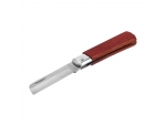 Складной универсальный нож с деревянной рукояткой и прямым лезвием «Тундра» #406648