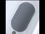 Серый противоскользящий СПА-коврик в ванну «Колли» (39х70 см) #408339
