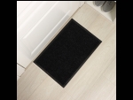 Черный влаговпитывающий придверный коврик с окантовкой «Стандарт» (40х60 см) #409205