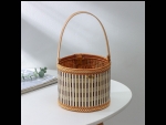 Коричневая бамбуковая корзина для хранения Nature (15х15х12 см) #409758