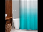 Голубая штора для ванны «Градиент» (180х180 см) #410075