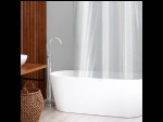 Прозрачная штора для ванной комнаты с люверсами «Лёд» (180х180 см) #410080