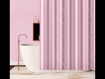 Розовая шторка в ванную Girls Power (180х180 см) #410085