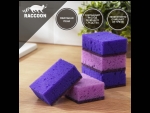 Набор из 5 фиолетовых губок для мытья посуды «Версаль» #410149