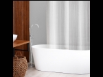 Белая штора для ванной «Квадраты» (180х180 см) #410313