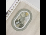 Противоскользящий коврик в ванну с растительным рисунком (40×60 см) #410357