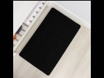Черный противоскользящий коврик в ванну (45х75 см) #410360
