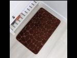 Коричневый коврик для ванной с эффектом памяти и текстурой камней (50×80 см) #410596