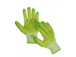 Зеленые садовые нейлоновые перчатки с ПВХ-обливом (размер 9) #412350