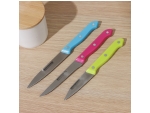 Набор кухонных ножей Доляна «Кулинарные изыски», 3 предмета, лезвие 19 см, 22 см, 23 см, цвет МИКС #412867