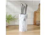 Подставка для ножей с наполнителем Доляна «Мрамор», 22×11 см, цвет белый #413160