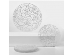 Набор стеклянных тарелок Доляна «Мишель», 7 предметов, цвет белый #415165