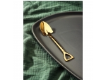 Ложка десертная из нержавеющей стали Magistro «Лопата», длина 15,5 см, форма овальная, цвет золотой #415530