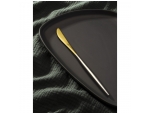 Нож столовый из нержавеющей стали Magistro «Фолк», длина 22 см, цвет золотой, серебряная ручка #415678