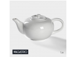 Чайник фарфоровый заварочный Magistro «Бланш», 1 л, цвет белый #415966