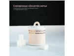 Сахарница керамическая с крышкой Доляна «Золотая нить», 150 мл, цвет белый #416246