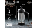 Чайник заварочный френч - пресс Magistro «Хельсинки», 350 мл, стекло, цвет чёрный #416443