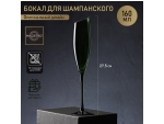 Бокал из стекла для шампанского Magistro «Иллюзия», 160 мл, 5,5×27,5 см, цвет зелёный #417559